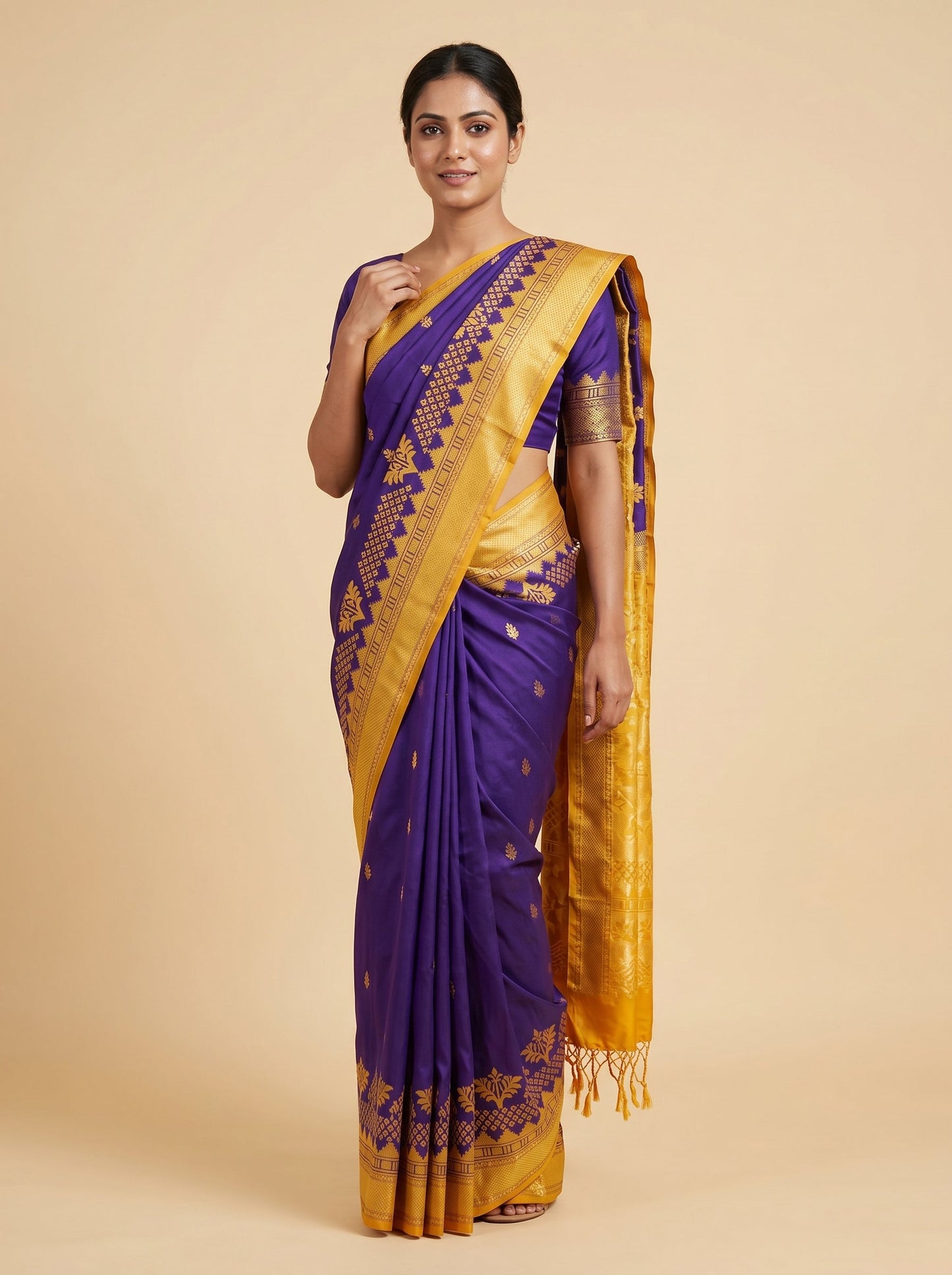 Maroon Rich Weave Handloom Saree