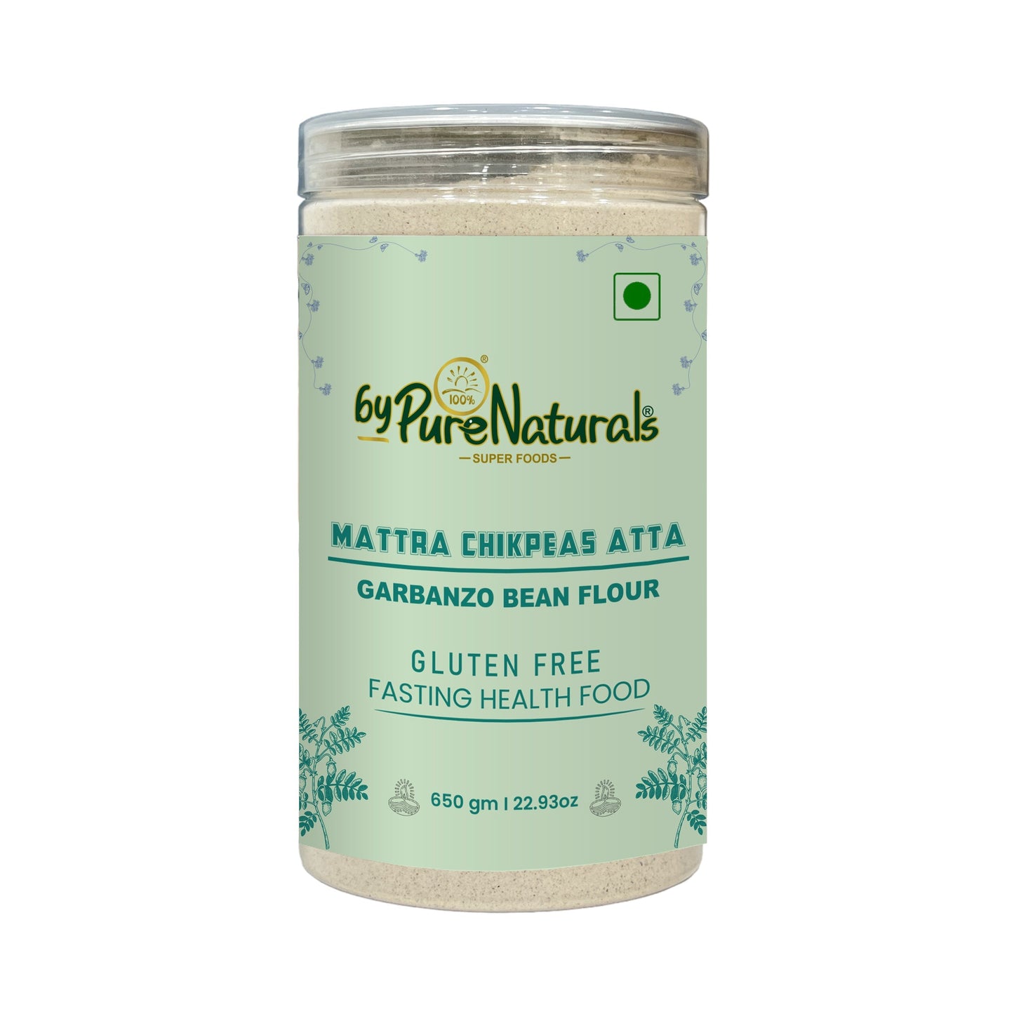 byPureNaturals Mattra Chikpeas Atta (Garbanzo Bean Flour)