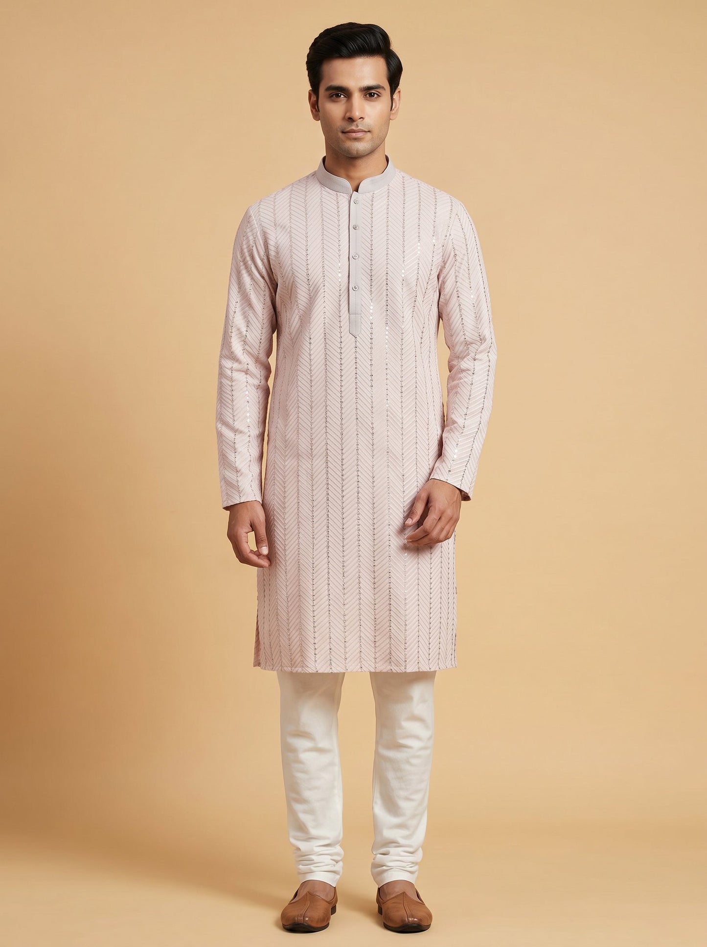 Mauve Festive Kurta Set