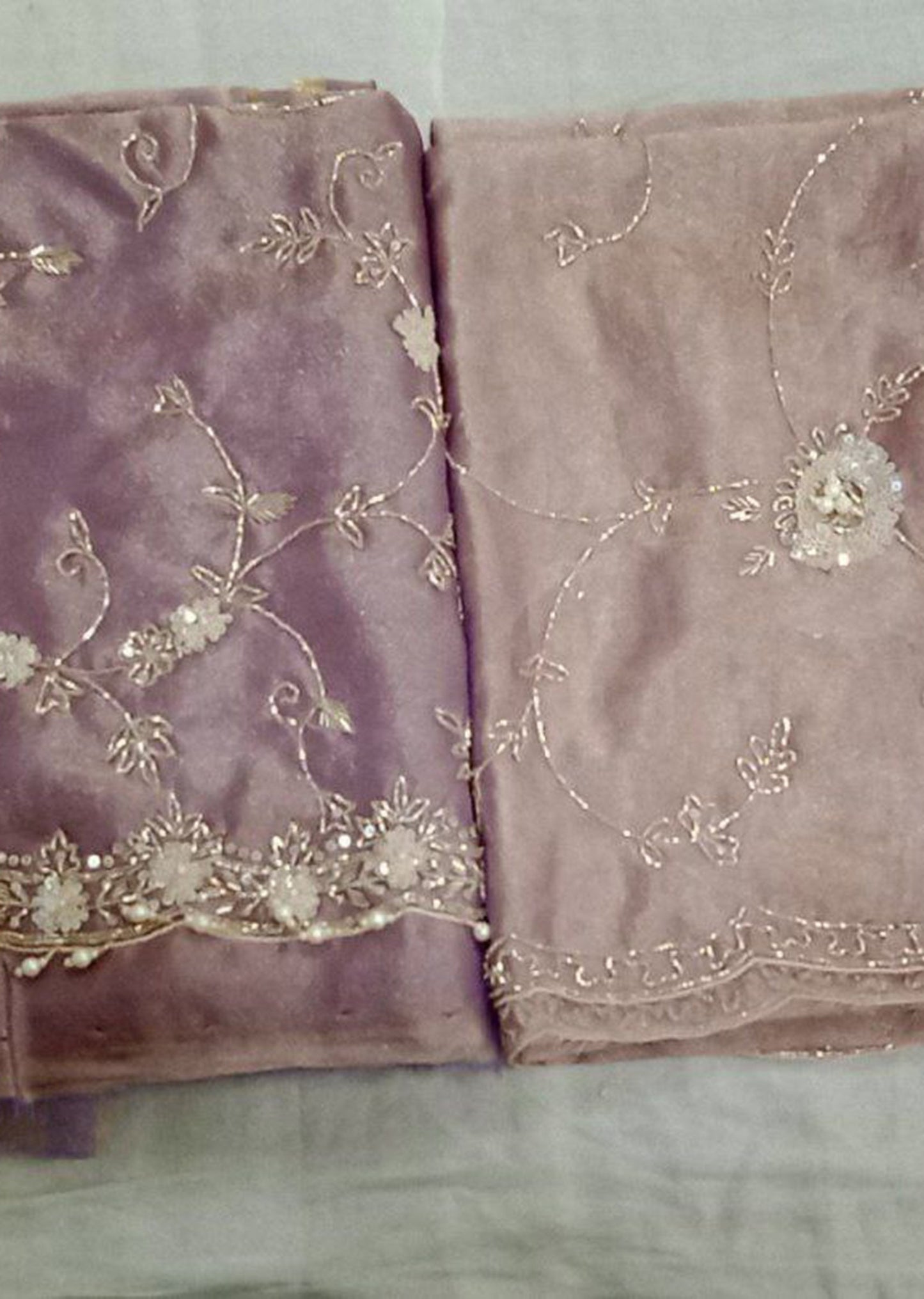 Mauve Petal Dress Material