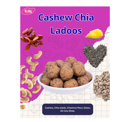 Vedas Kitchen Cashew Chia Ladoo