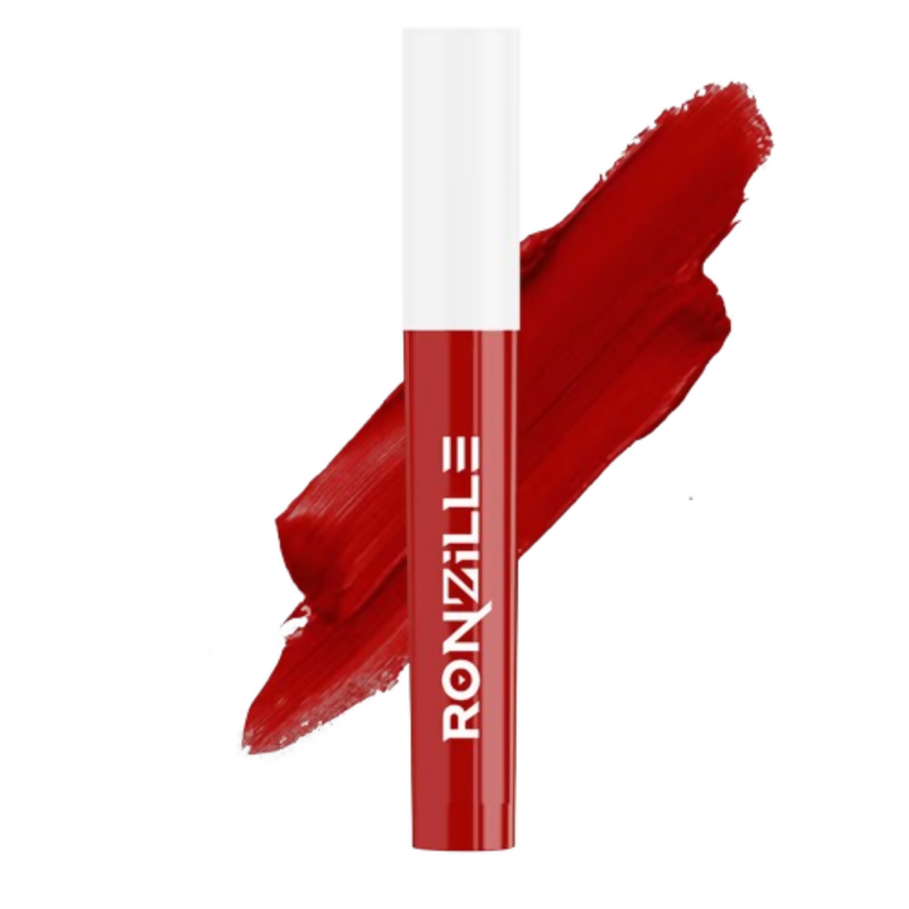 Ronzille Non Transfer Matte Liquid Lipstick Plus Lip Gloss - Reds And Maroons