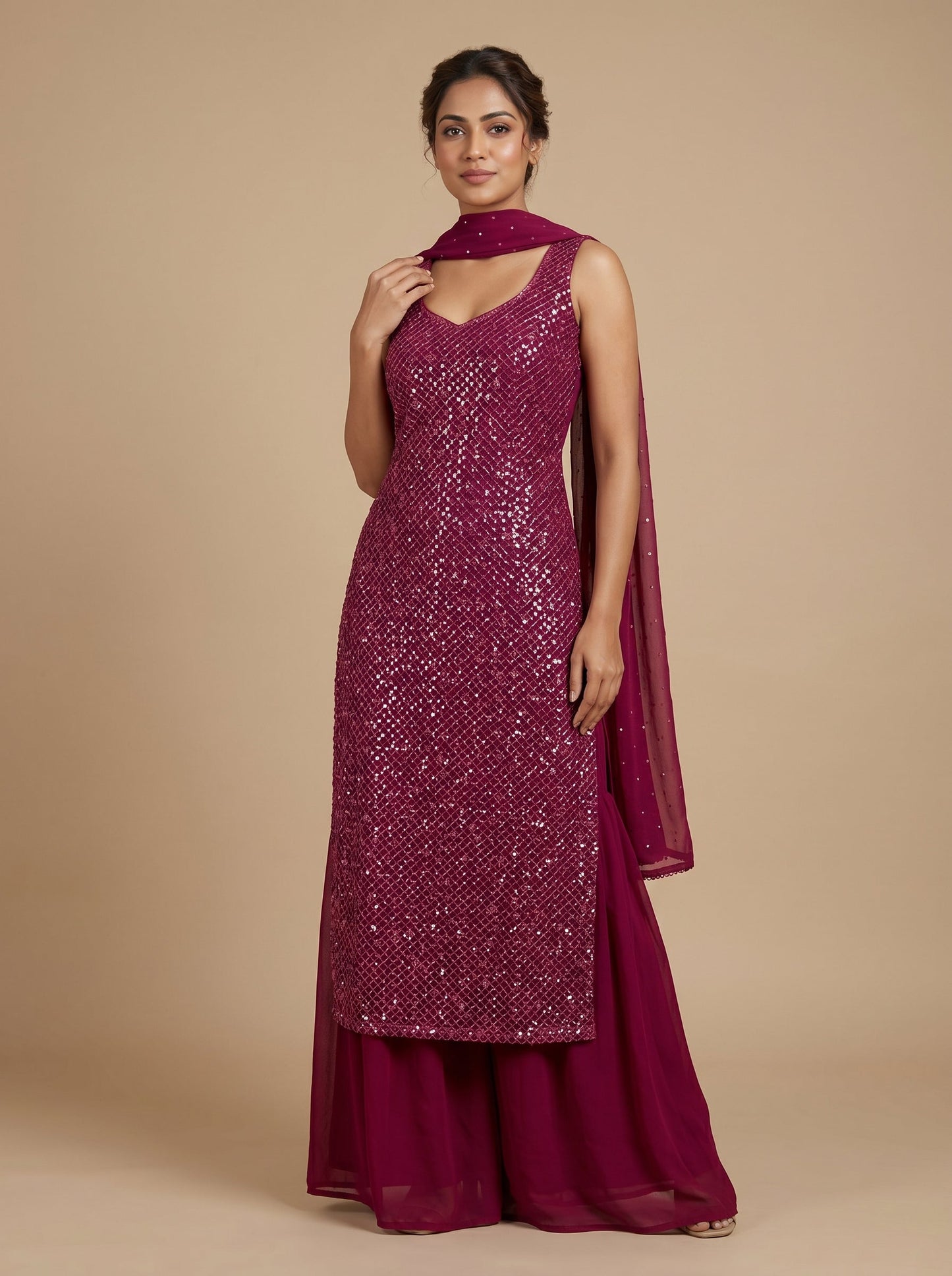 Merlot Wine Palazzo Set