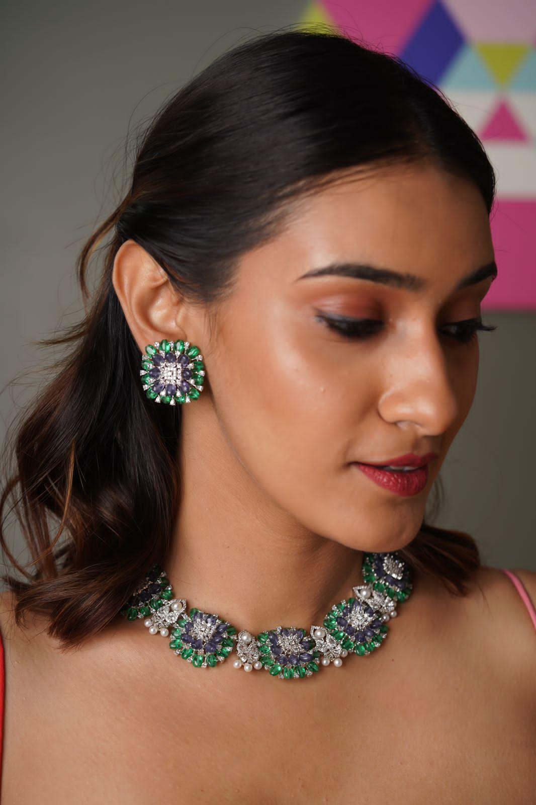Mermaid Purple & Green Statement Set | LaLa land collection Collection