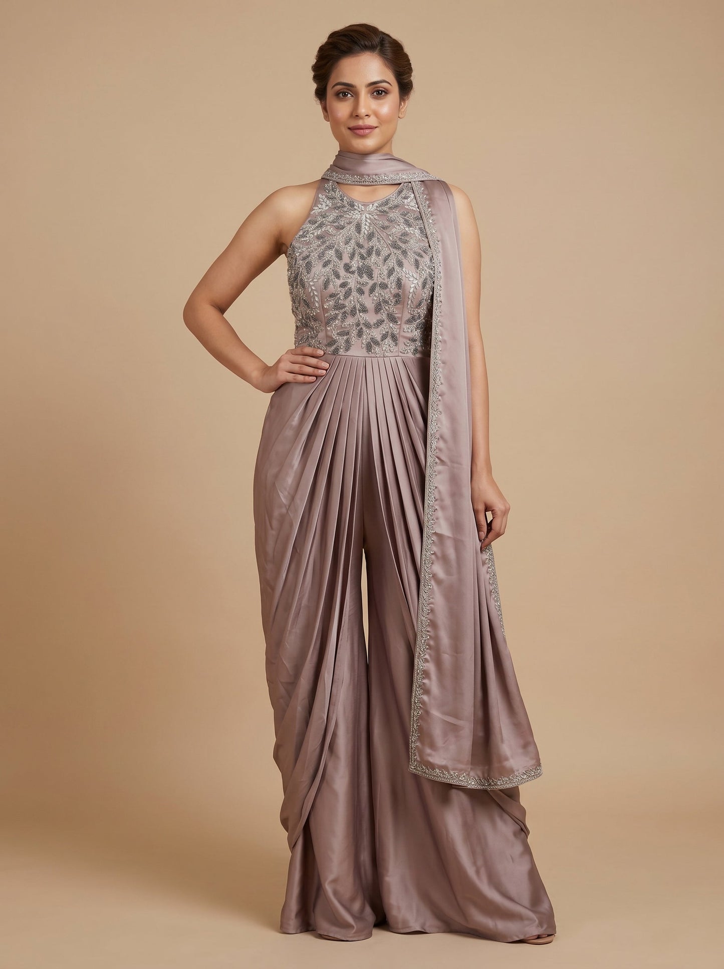Misty Mauve Anarkali