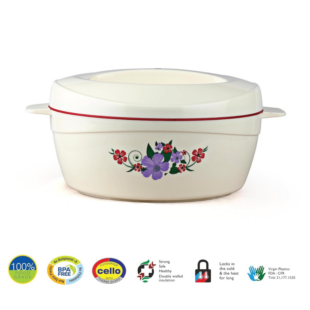 Cello Roti Plus Insulated Casserole Hot Pot Box Case with Lid - Red