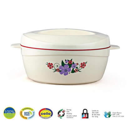 Cello Roti Plus Insulated Casserole Hot Pot Box Case with Lid - Red