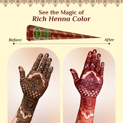 Neeta Mehendi Cone for Hand Design  4 Henna Cones