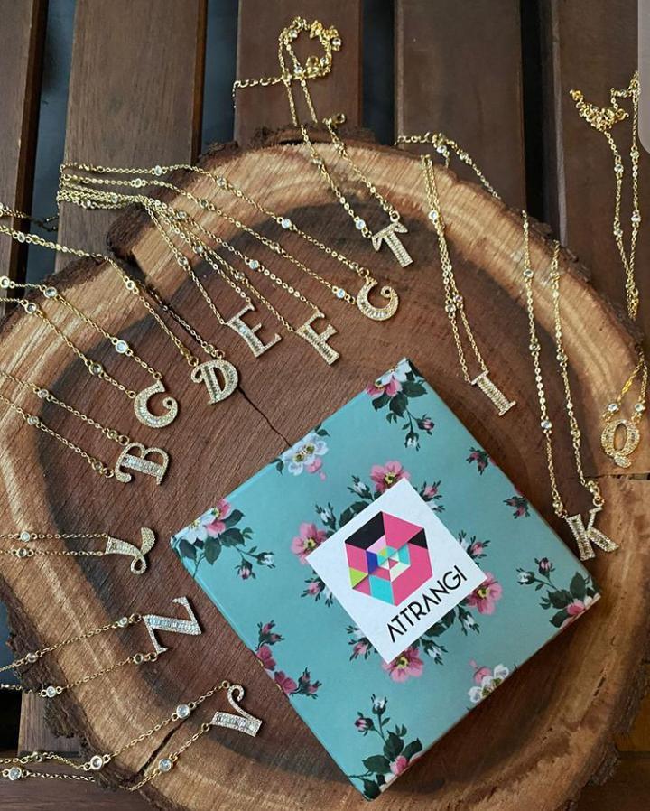 Monogram Pendant With Chain