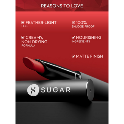 Sugar Cosmetics Matte Attack Transferproof Lipstick - 14 Caffeine Bandit