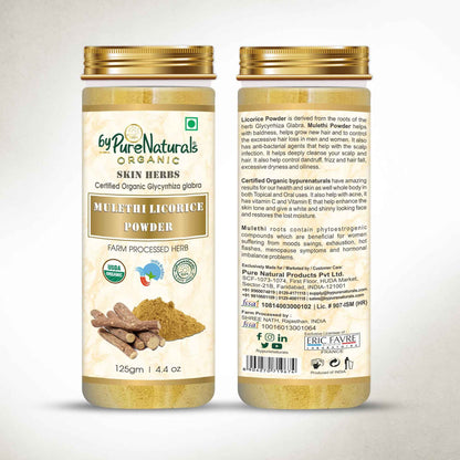 byPureNaturals Organic Mulethi Licorice Powder