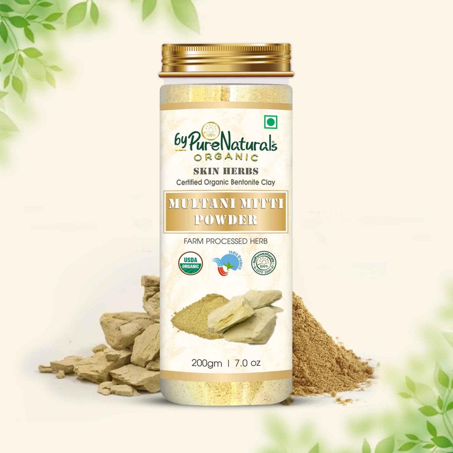 byPureNaturals Organic Multani Mitti Powder