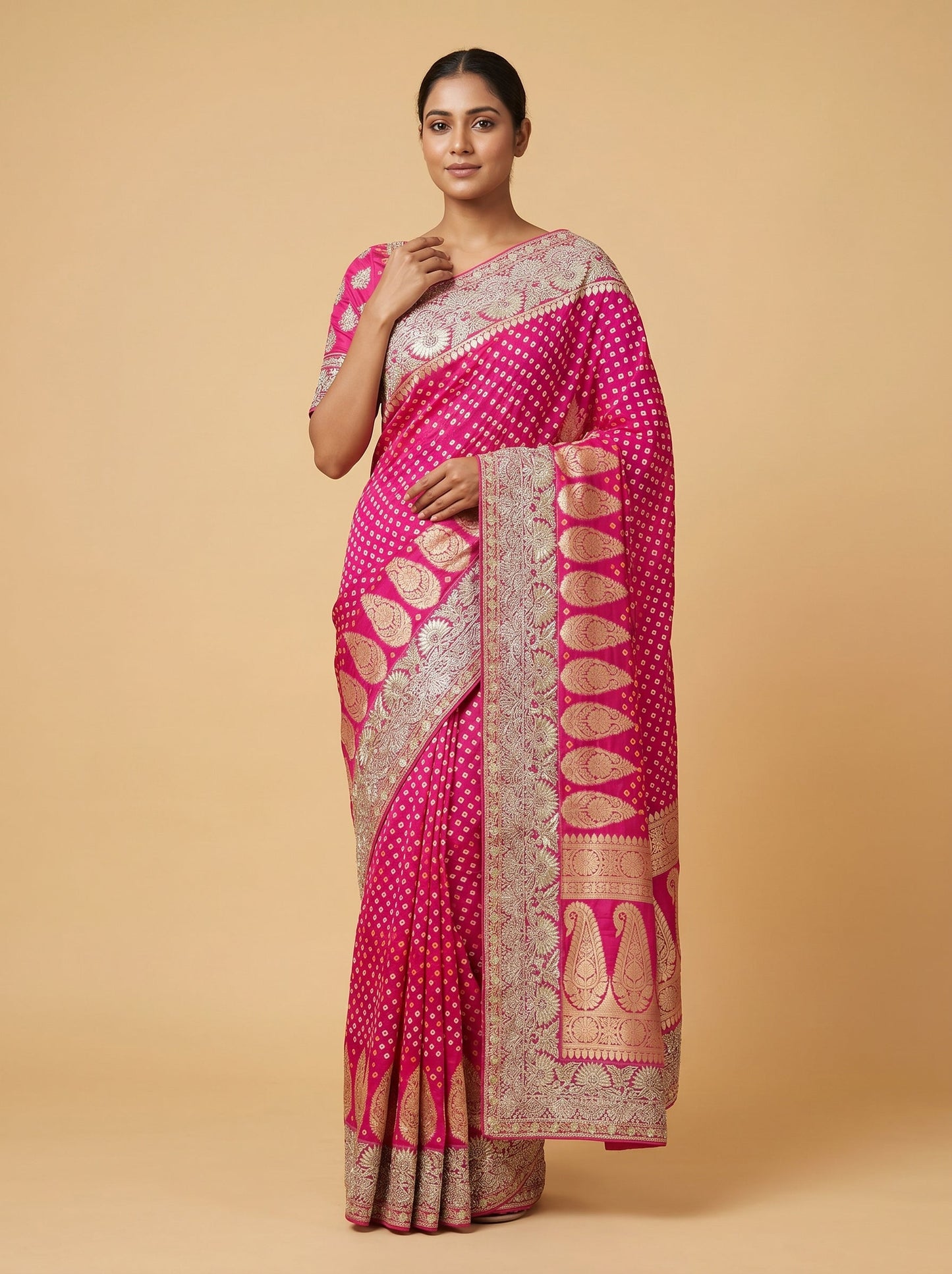 Multi Color Charm Handloom Saree