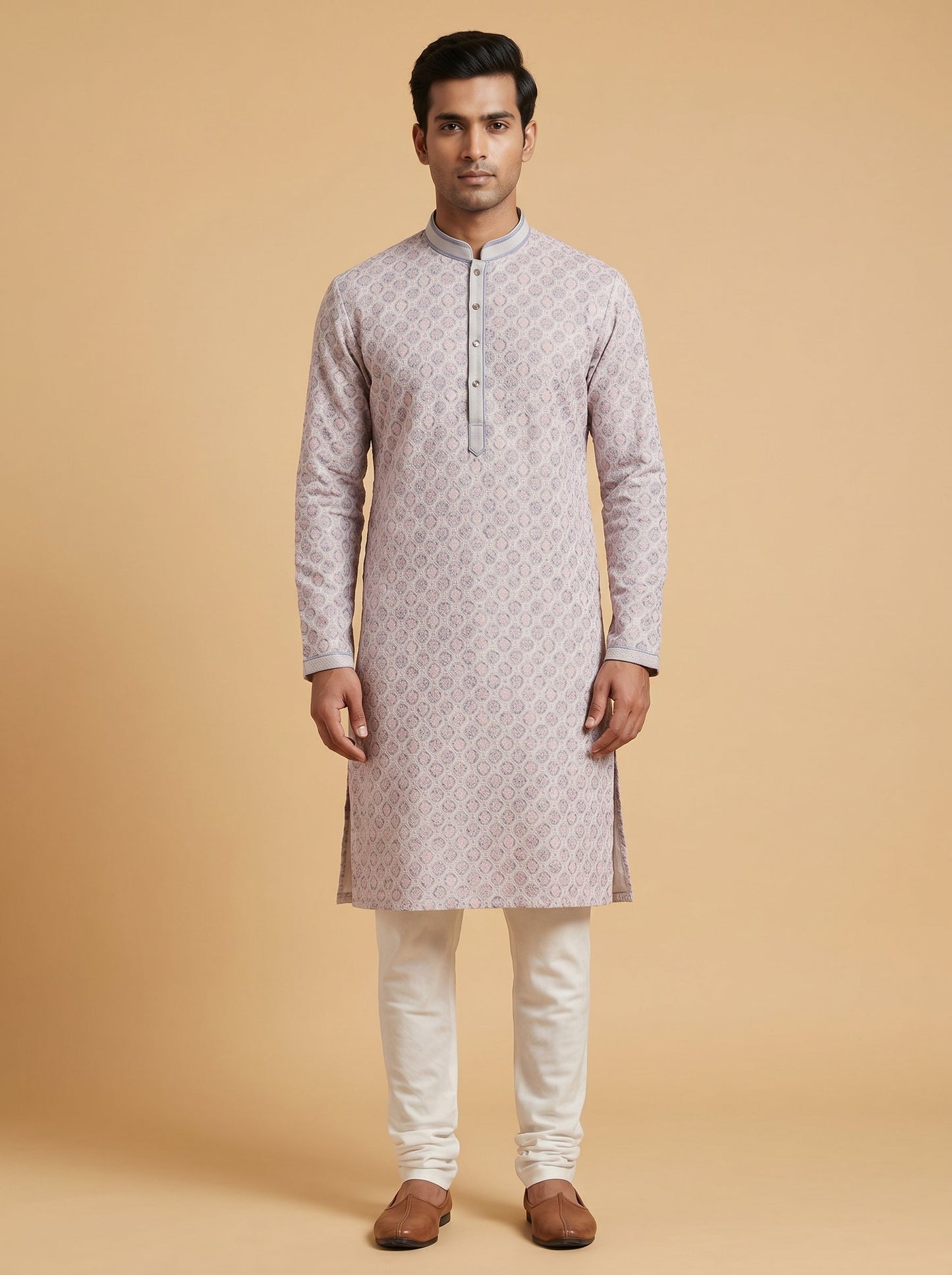 Multi Color Printed Kurta Set