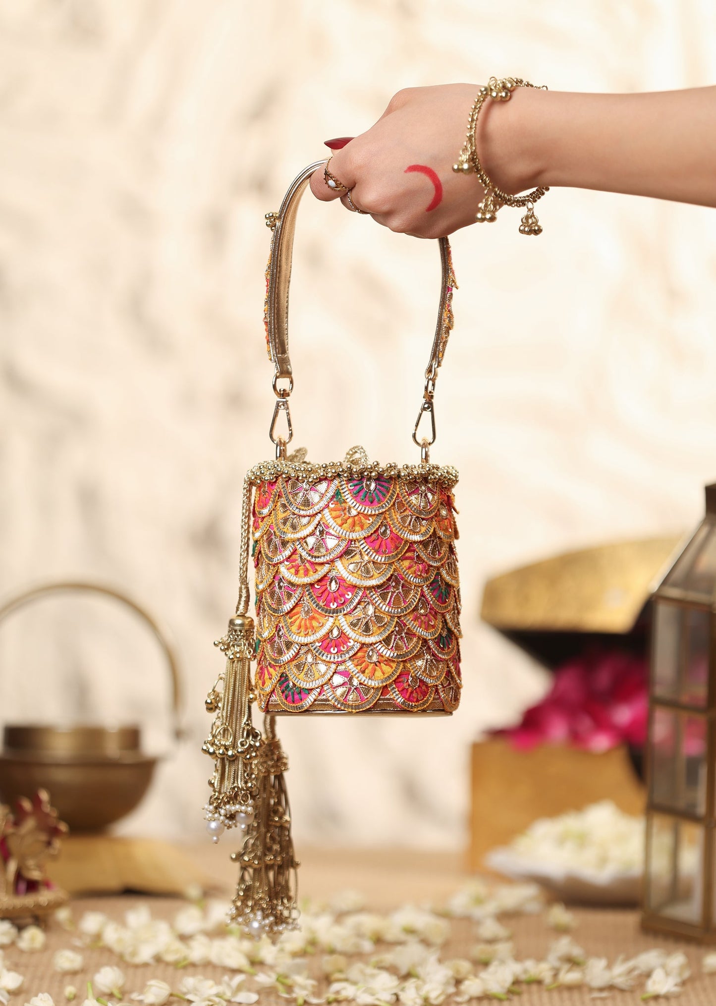 Multi Embellished Potli Bag