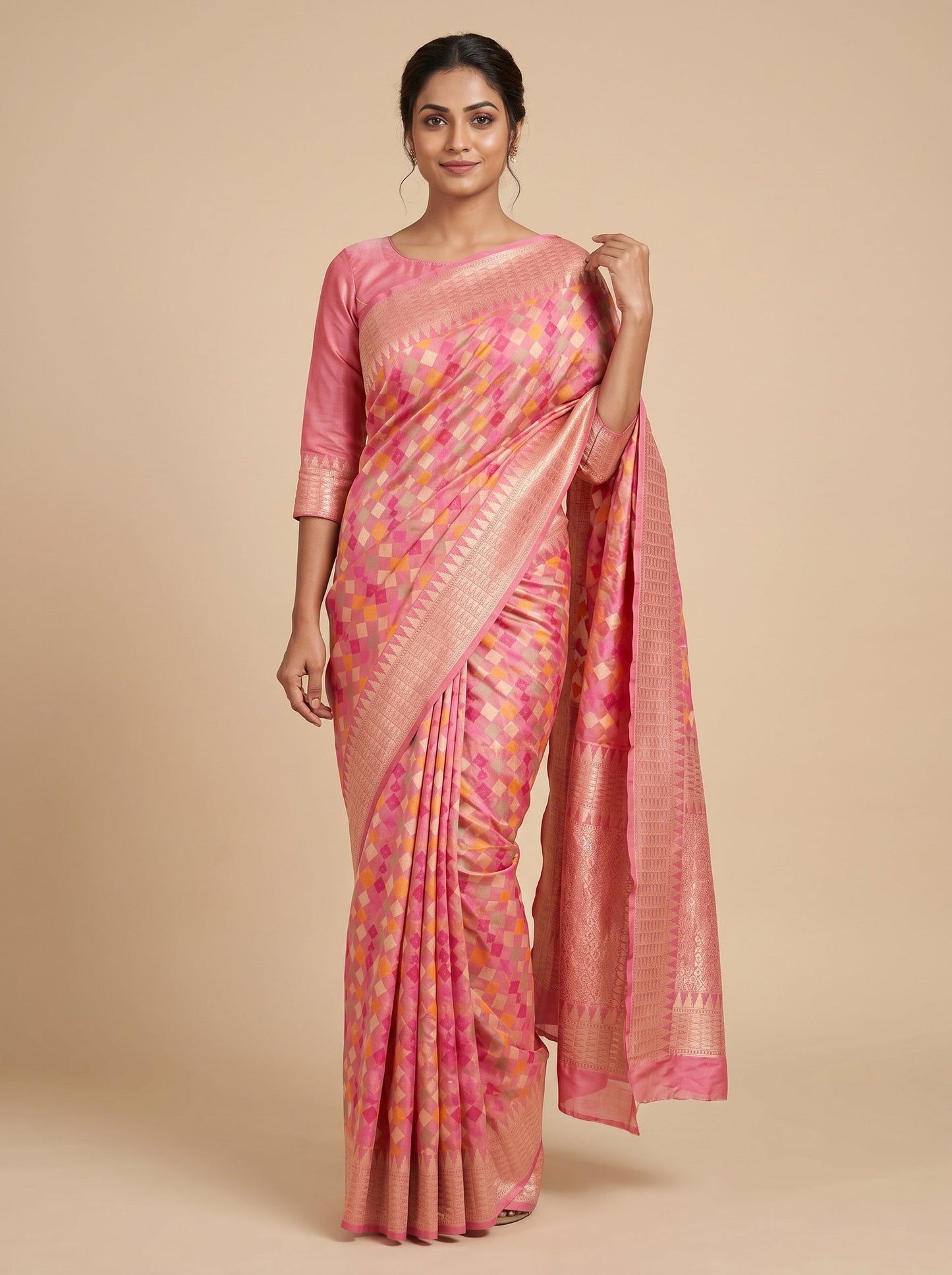 Multi Festive Fusion Handloom Saree