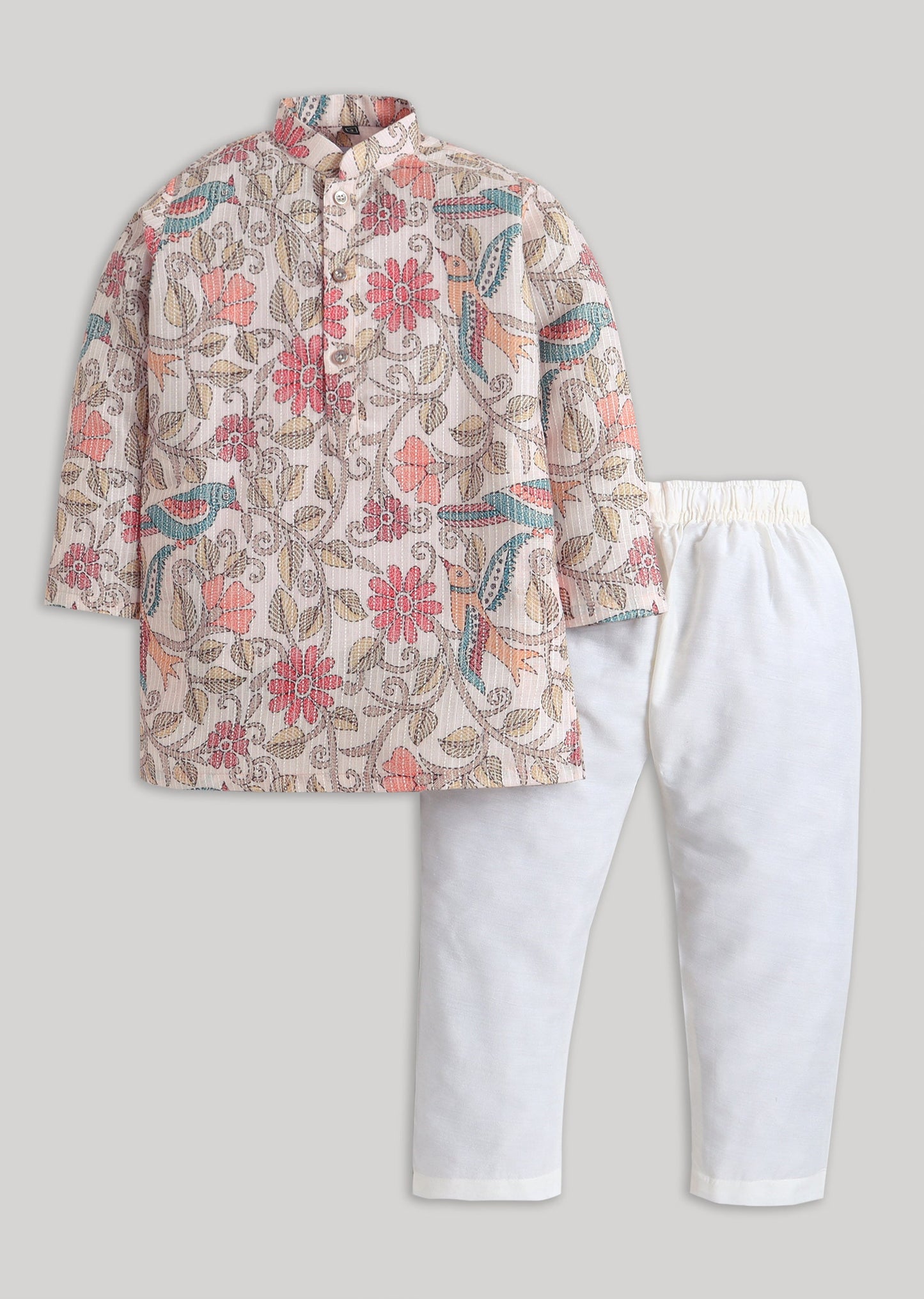 Multi Floral Kids Kurta Set