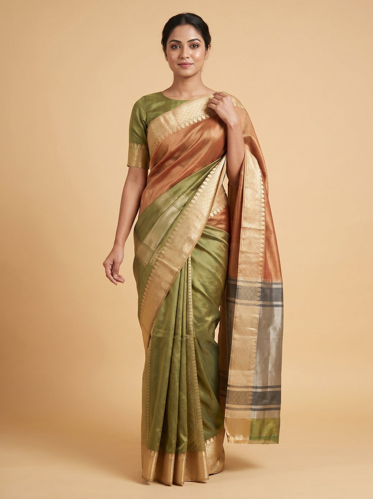 Multicolour Handloom Saree