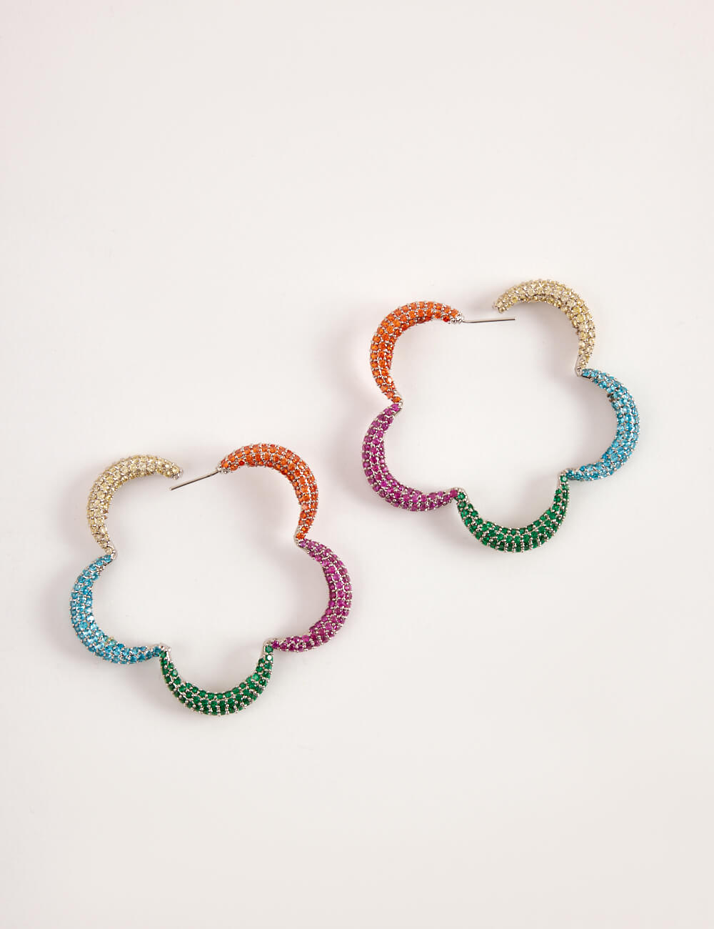 Mini Christina Hoop Earrings In Multicolour
