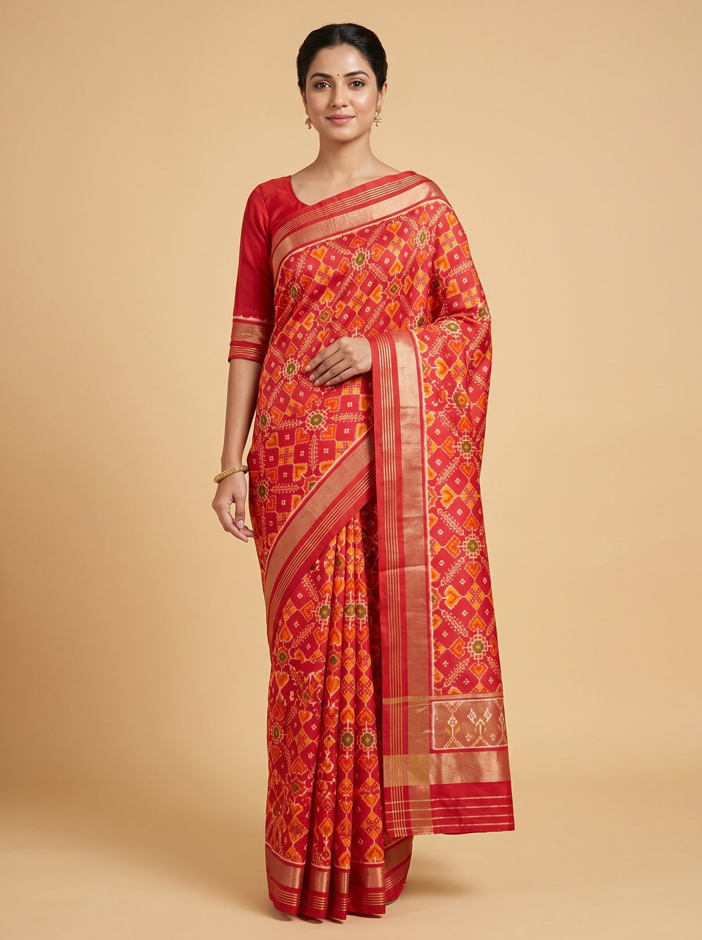 Mustard Golden Loom Handloom Saree