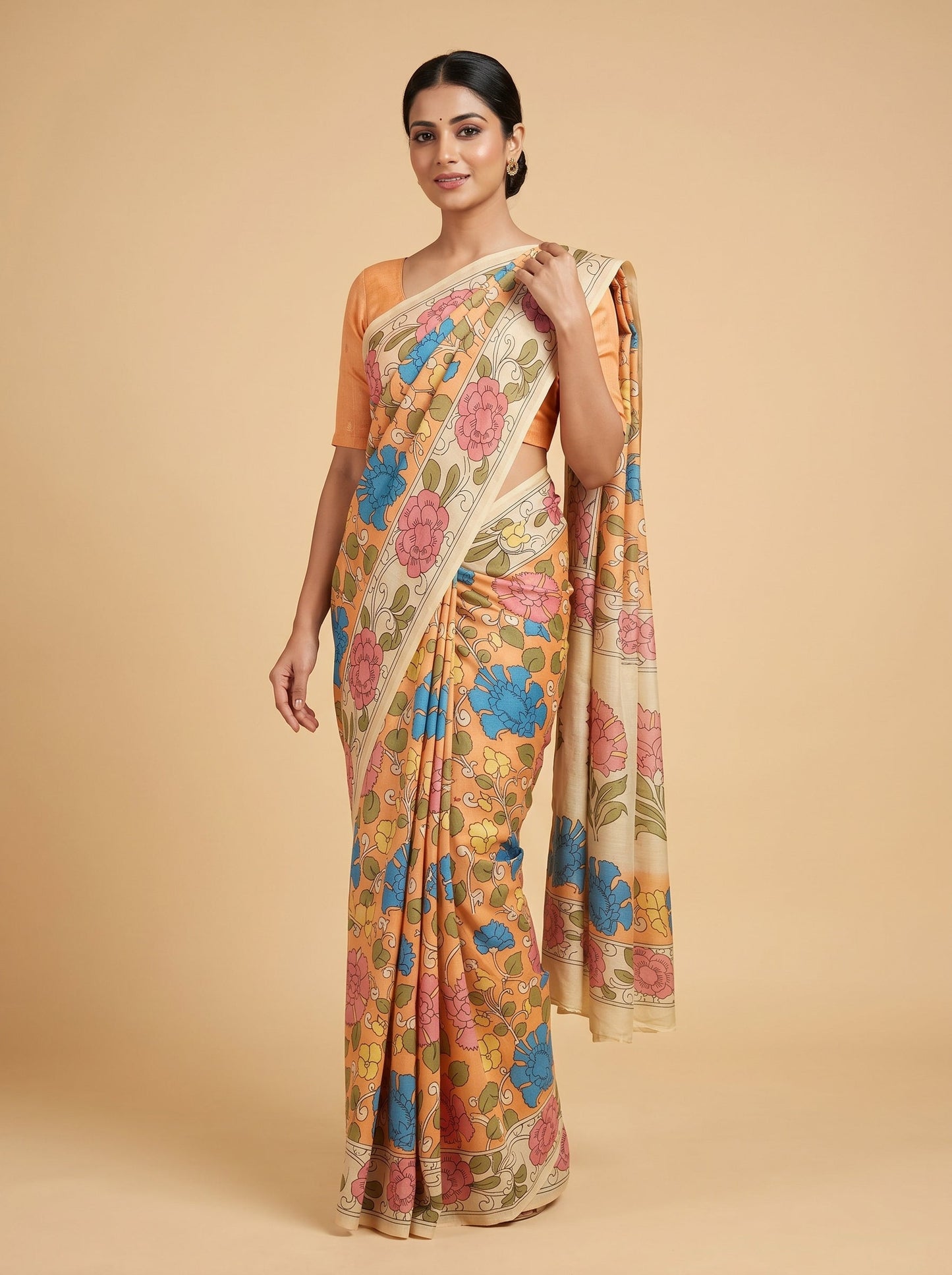 Mustard Sunlit Tone Handloom Saree