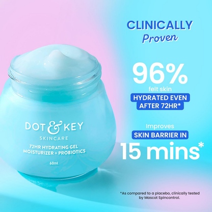 Dot & Key 72Hr Hydrating Gel + Probiotics Moisturizer For Face
