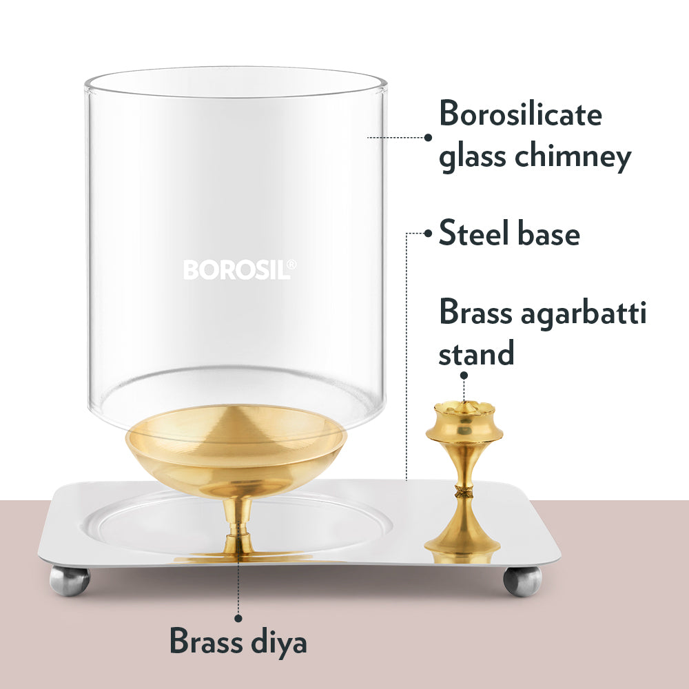 My Borosil Aarti Diya, Medium