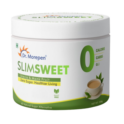 Dr. Morepen Slimsweet Natural Sugar Substitute with Stevia & Monk Fruit