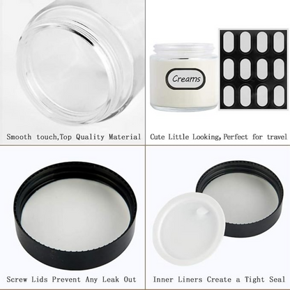 Devinez Multipurpose Frosted Glass Empty Jar
