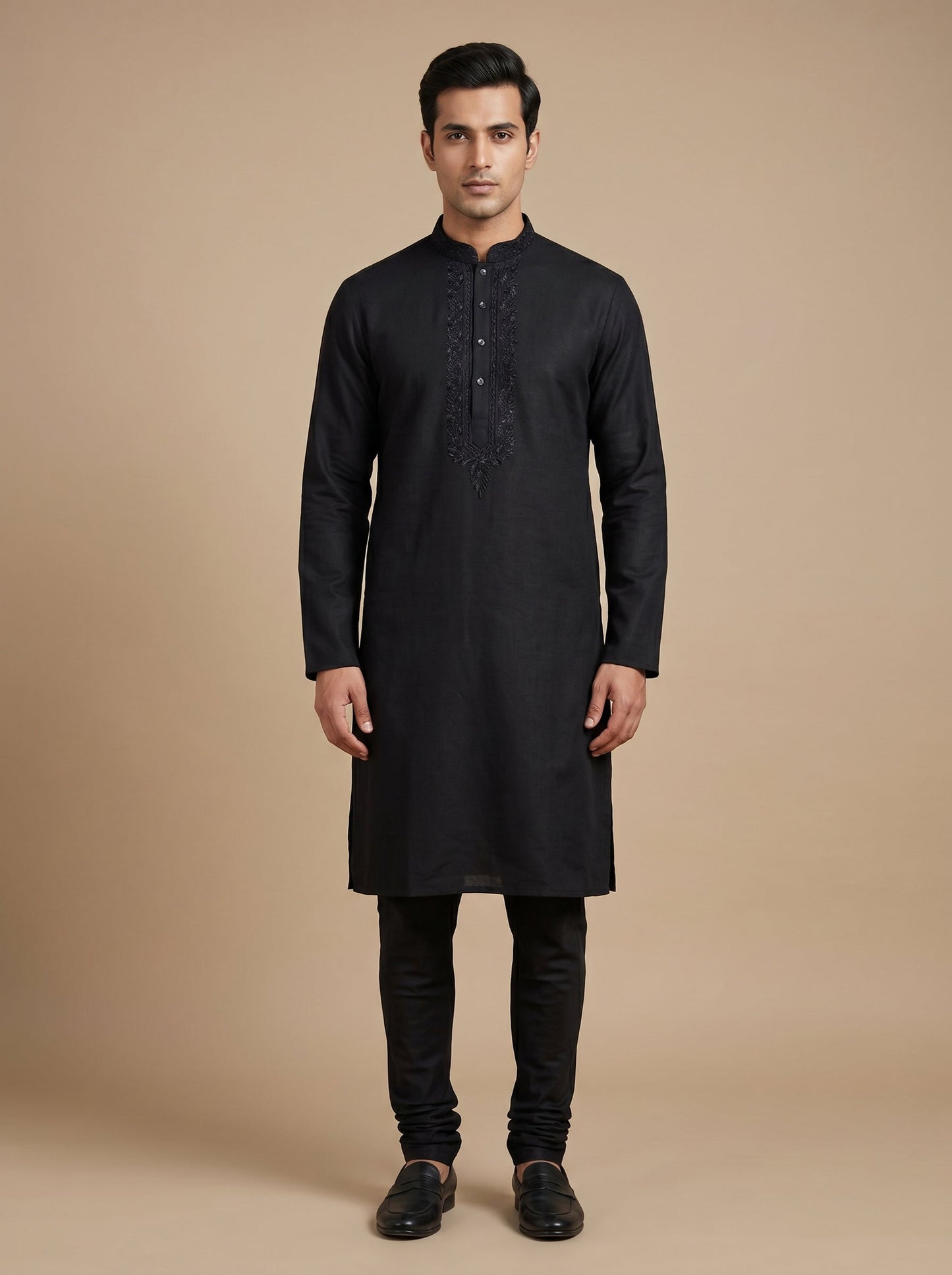 Navy Blue Traditional Kurta