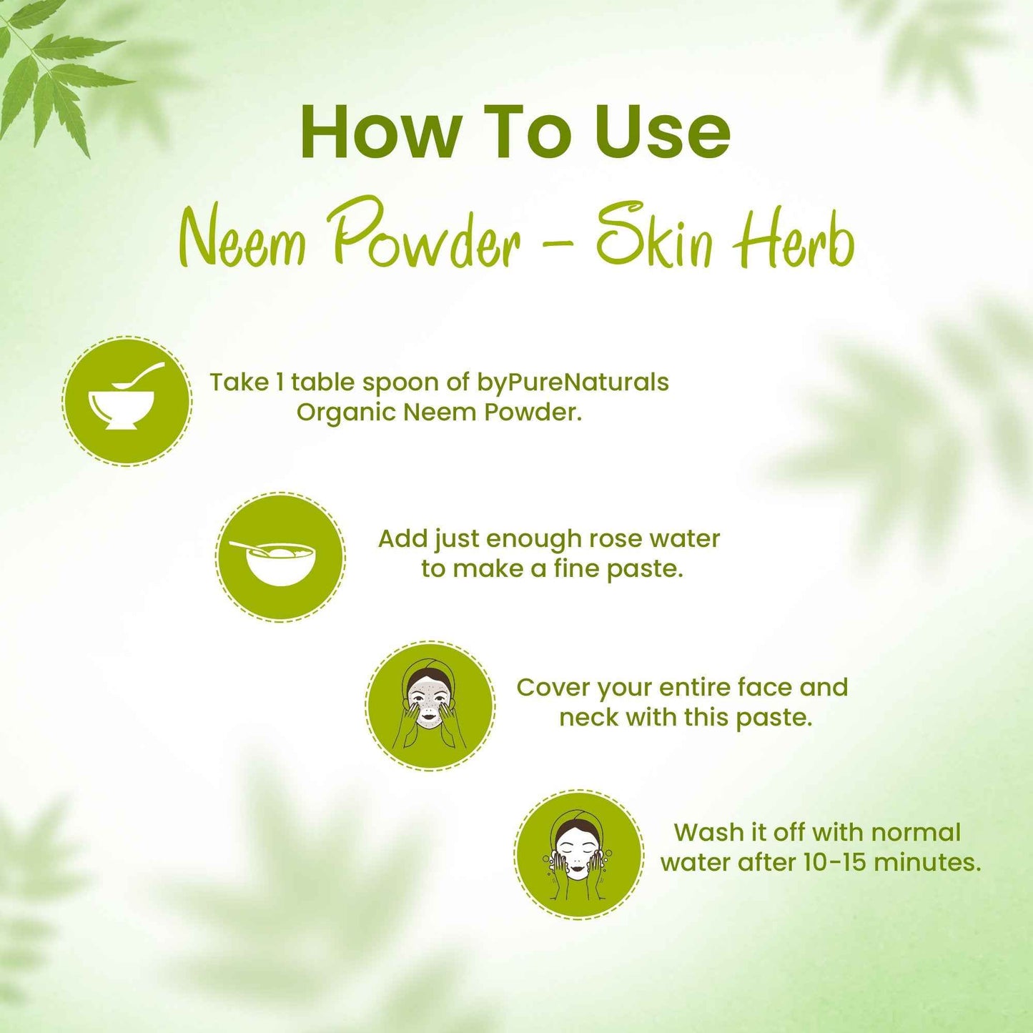 byPureNaturals Organic Neem Powder