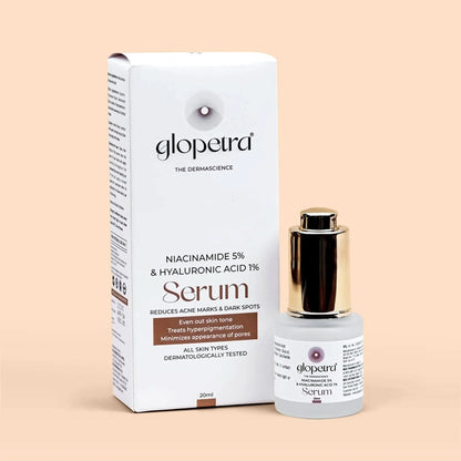 Glopetra Niacinamide & Hyaluronic Acid Serum For Acne & Dark Spots