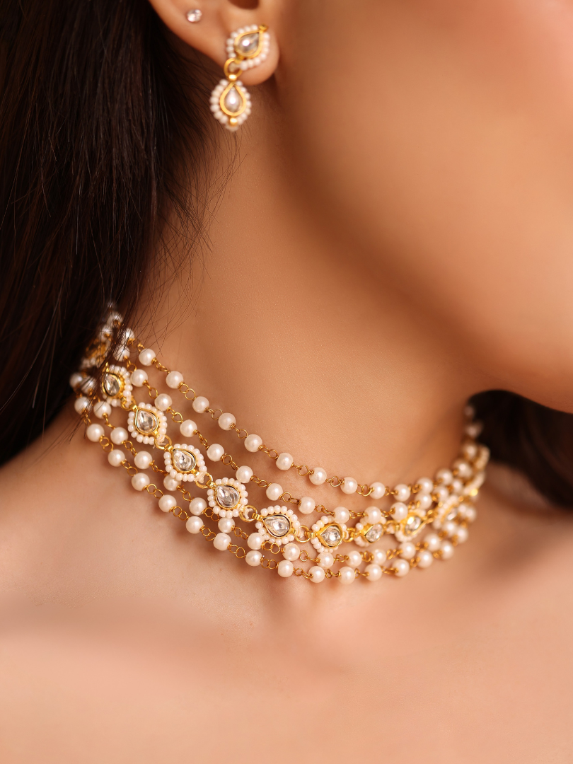 Serene Bloom Kundan Choker