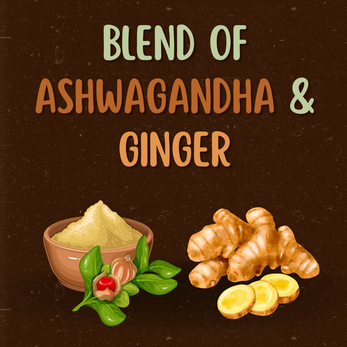 Satvi Wellness Ashwagandha Ginger Herbal Infusion Mix In Indvidual Packets | Herbal Tea Sachet