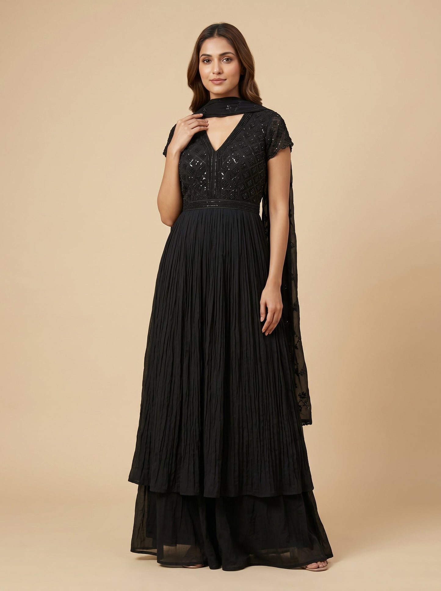 Noir Drape Indogown