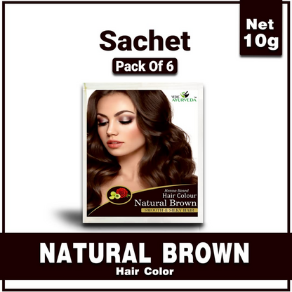 VedicAyurveda Henna Hair Color Naturally Brown