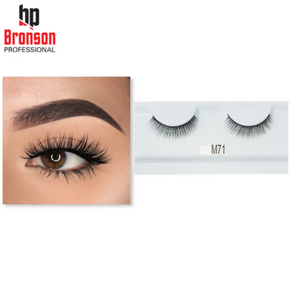 Bronson Professional Long and Natural Look False Eyelashes - M71