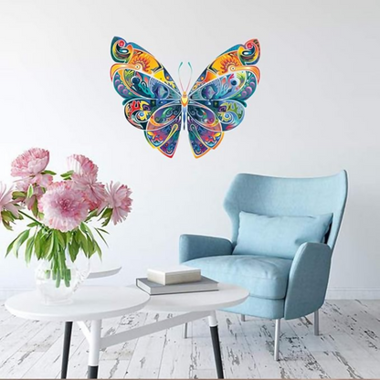Rangoli White Glossy Vinyl Wall Sticker Premium