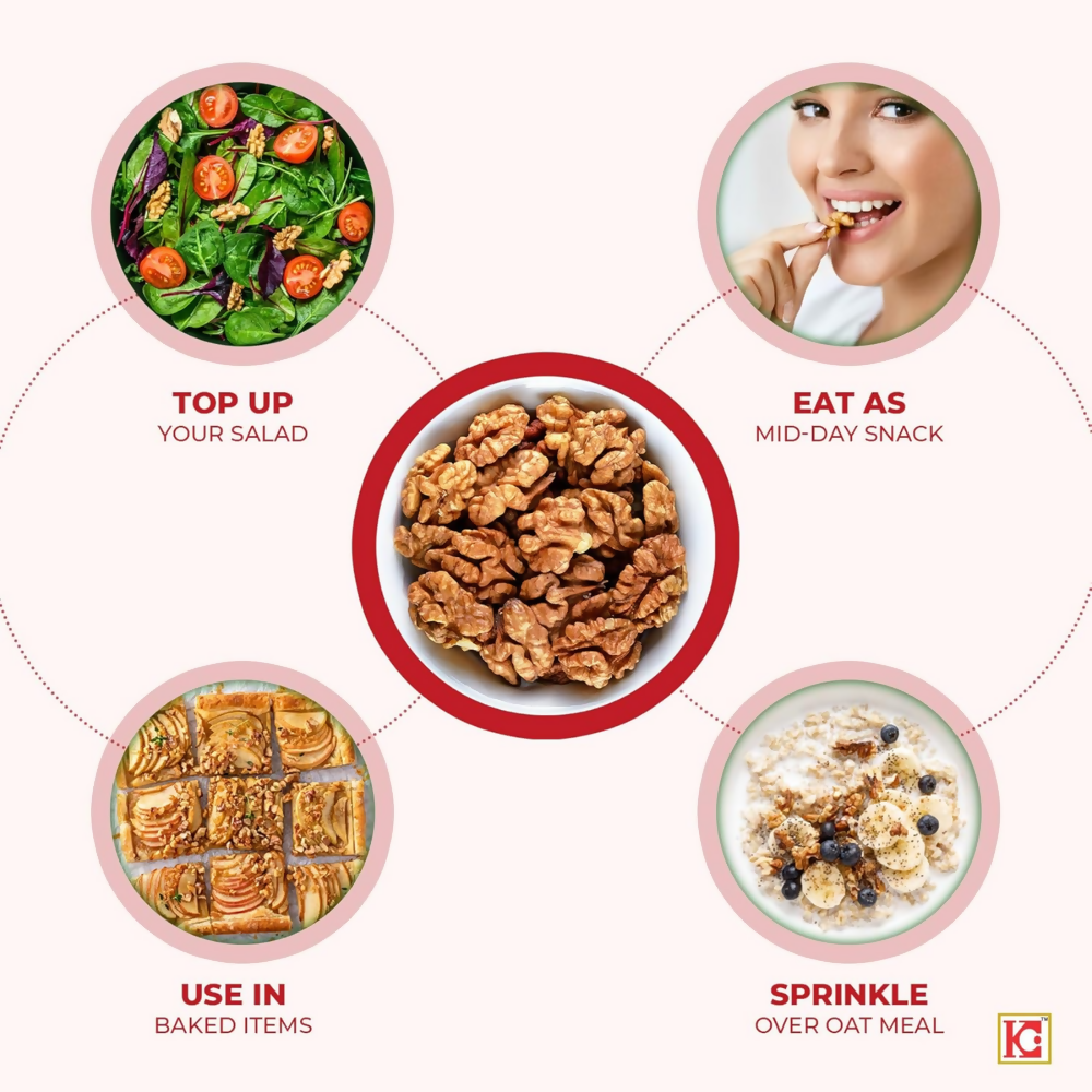 Go Crackers Kashmiri Brown Halves Dried Walnuts Kernels Without Shell