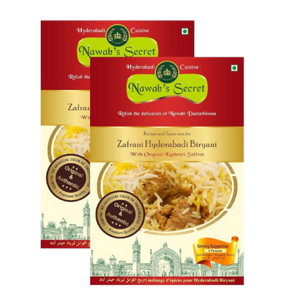 Nawab's Secret Hyderabadi Zafrani Biryani Masala With Kashmiri Saffron