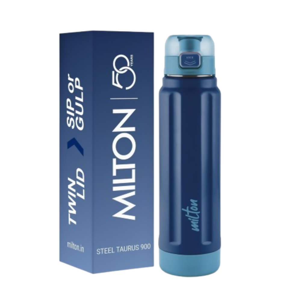 Milton Taurus 900 Steel Thermoware Inner Stainless Steel PU Insulated & Leak Proof Water - Dark Blue