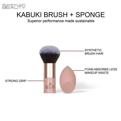 BUNGALOW BEAUTY Kabuki Brush & Blender