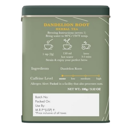 Luxmi Estates Pure Dandelion Root  Natural Herbal Infusion
