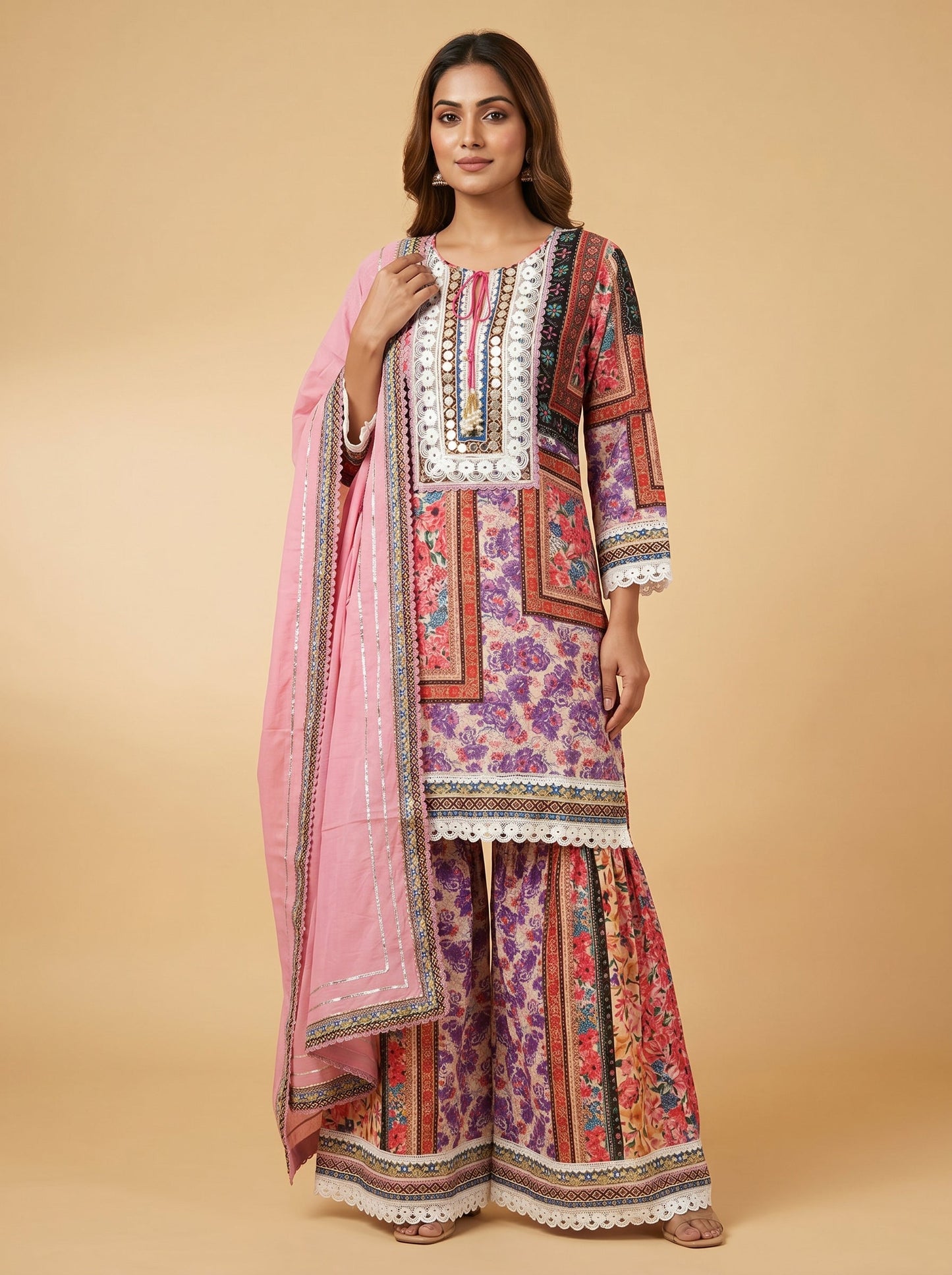 Steel Blue Palazzo Set