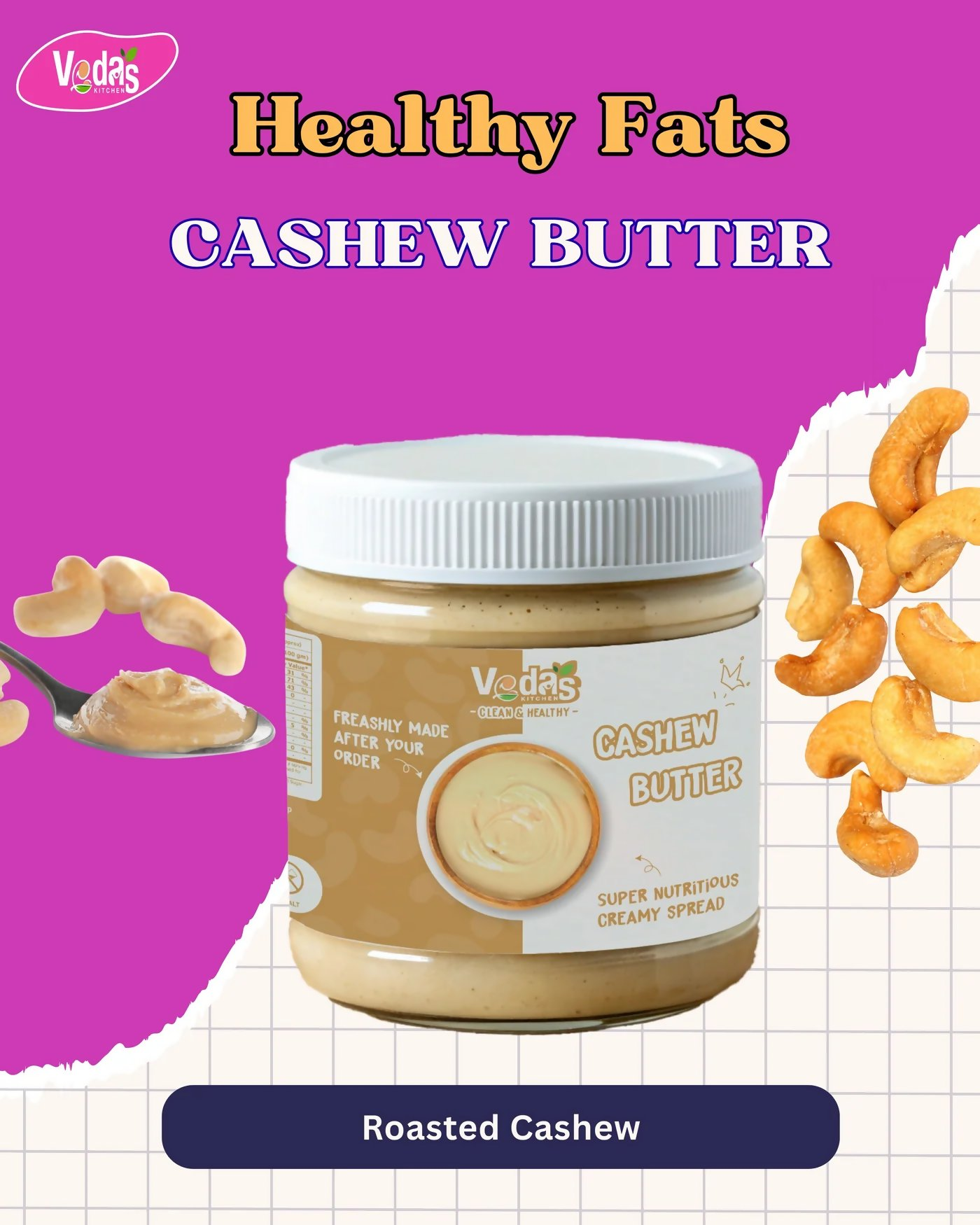 Vedas Kitchen Cashew Butter