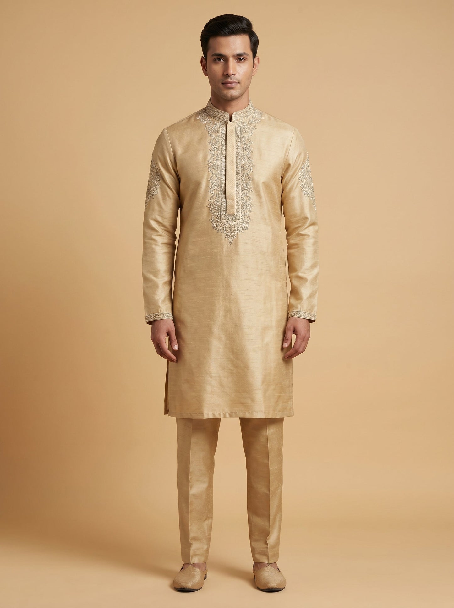 Off White Elegant Kurta Set