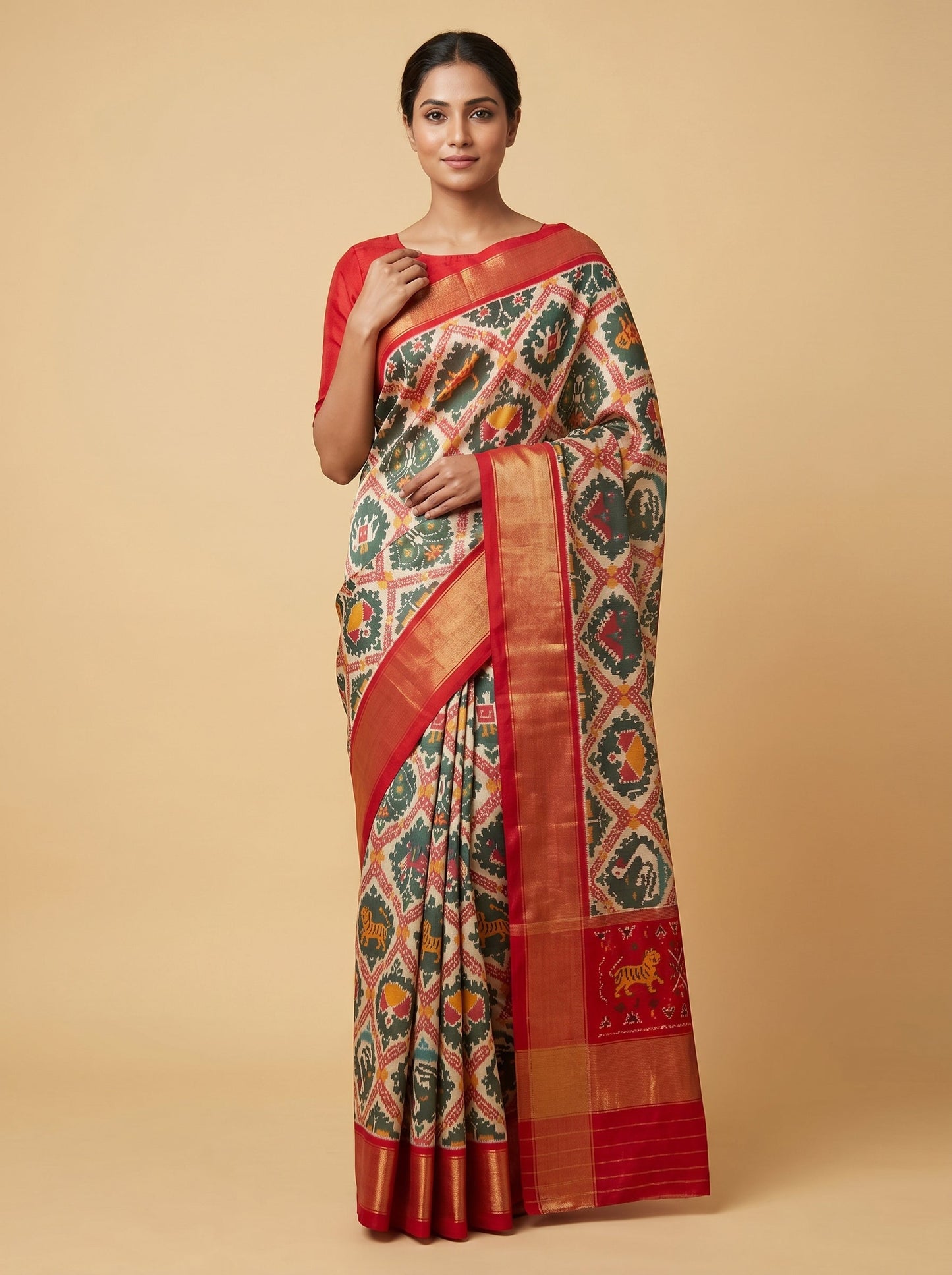 Off White Soft Handloom Saree