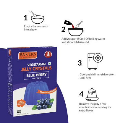 BAKERS Jelly Crystals - Blueberry Flavour
