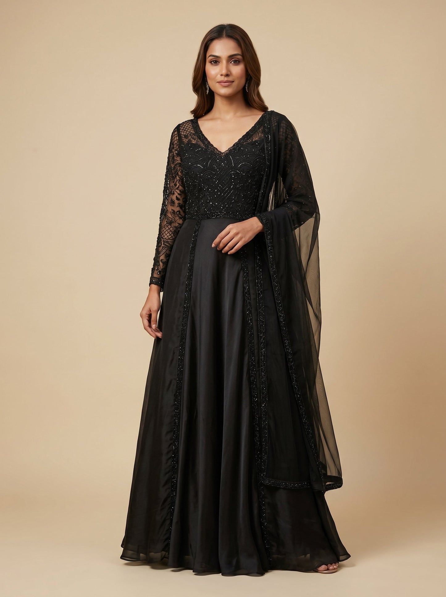 Onyx Charm Black Skirt Set