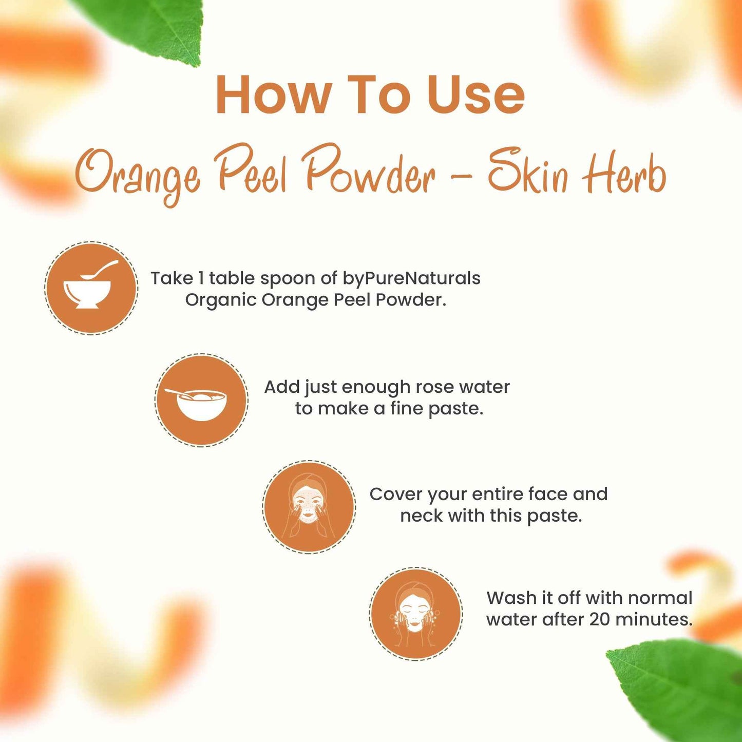 byPureNaturals Organic Orange Peel Powder
